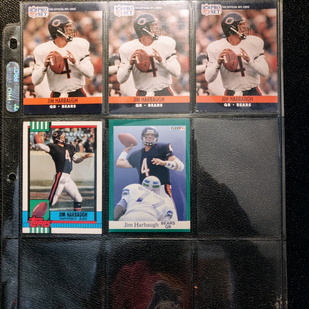 Lot of 7 Football Cards